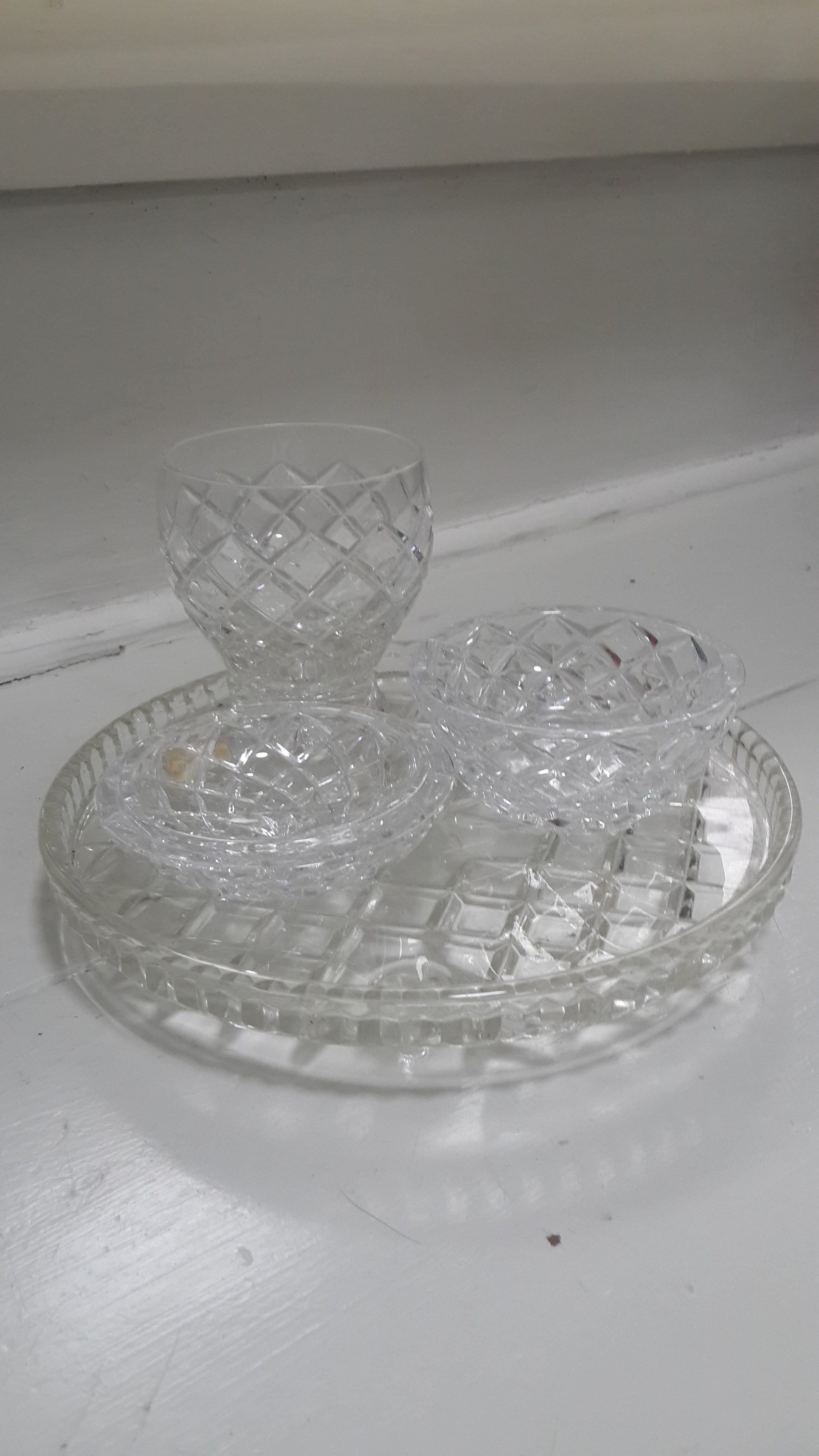 Crystal dressing deals table set